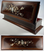 Superb Antique French Napoleon III Era 13.5" Glove, Document, Desk or Jewelry Box, Chest