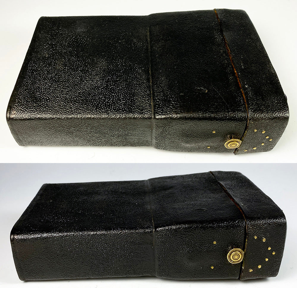 Fabulous 18th Century Case, Caddy, Etui, Cigar Box, Shagreen or Elephant Leather