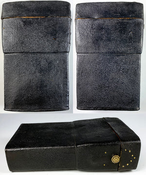 Fabulous 18th Century Case, Caddy, Etui, Cigar Box, Shagreen or Elephant Leather