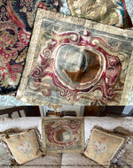 Antique 17th Century Aubusson or Gobelin Tapestry Fragment, Wall Hanging or Make Pillow