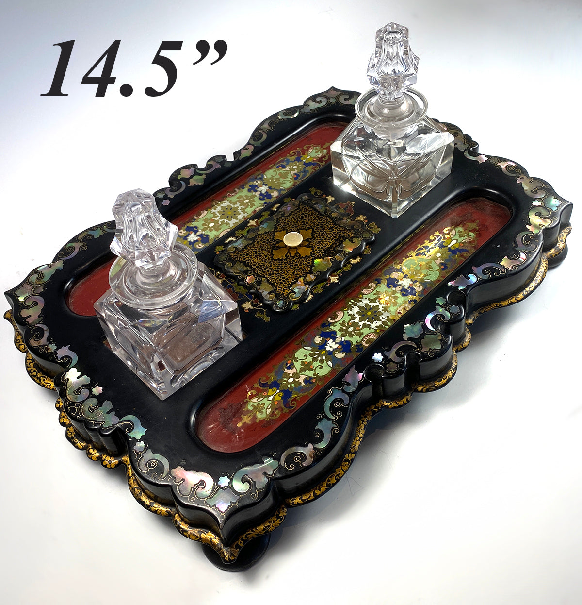 French/English Papier Mache – Antiques & Uncommon Treasure