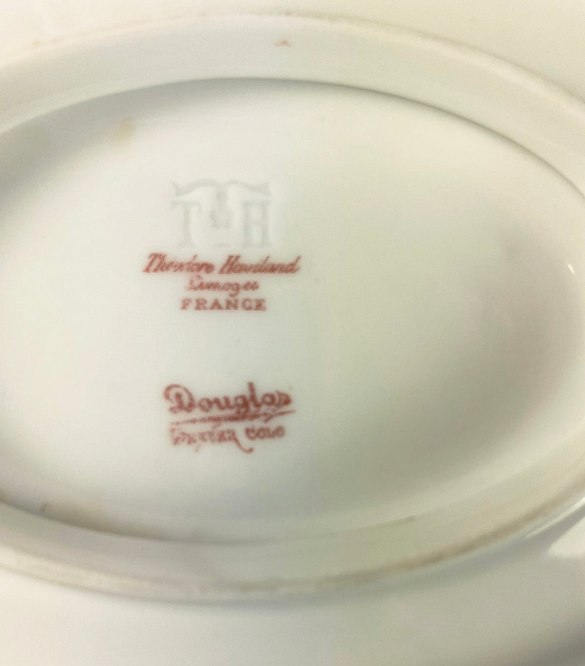 Antique Haviland Limoge French Porcelain Pair, 16.5" Tray or Platter and 10" Gravy or Sauce Boat