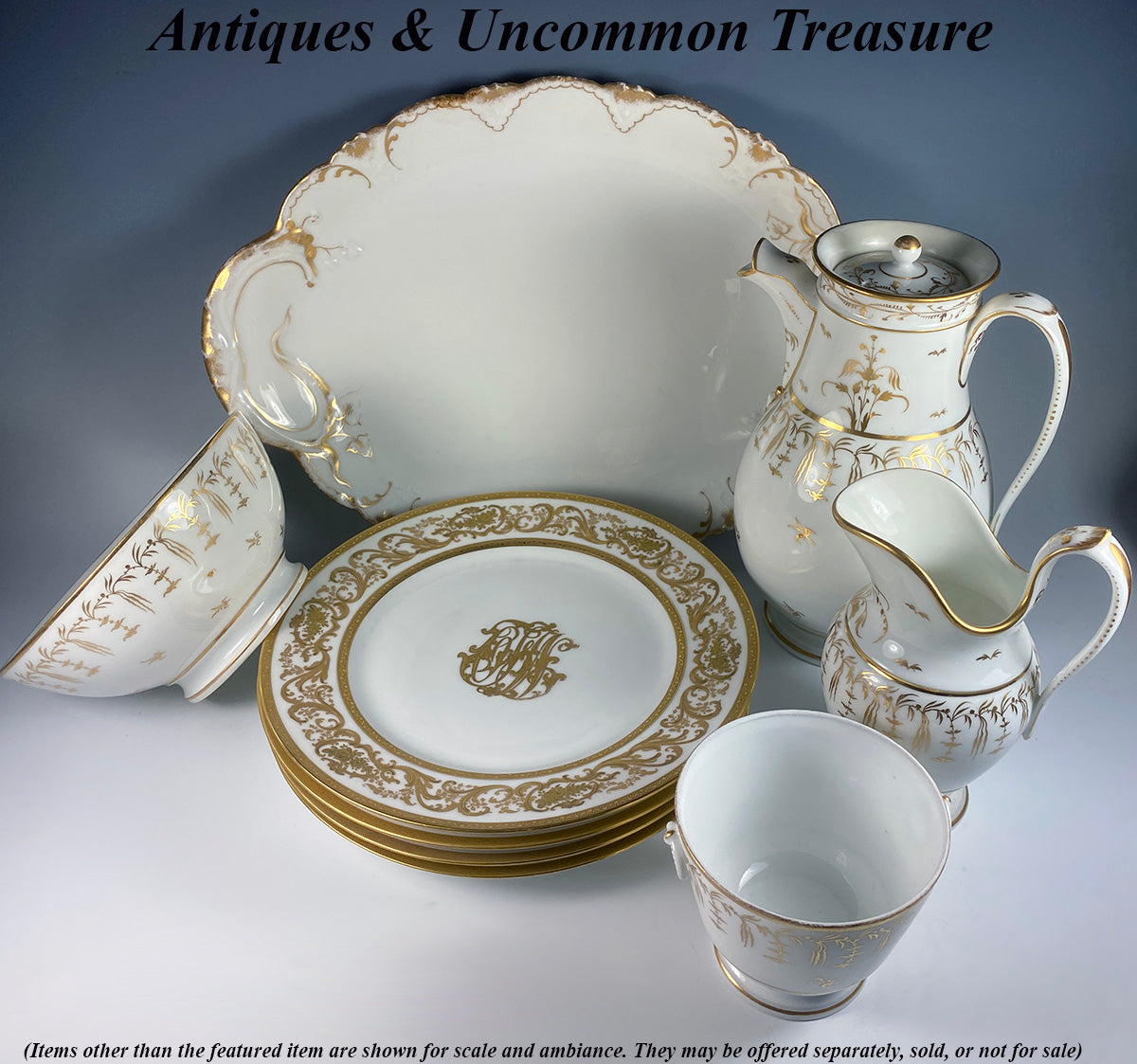Traditional Antique French Coffee Set of 21 Pieces, circa 1950 For Sale at  1stDibs