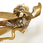 Antique French Napoleon III Bronze & Mother of Pearl 'Vide Poche', Bonbon, Gargoyle or Griffin Figures