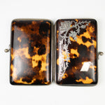 Fine Antique French Napoleon III (Victorian era) Tortoise Shell Cigar or Cheroot Case #2, Pique, Excellent - Purse?