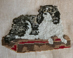 Antique Victorian Needlepoint, Dash, Dog, Spaniel of Queen Victoria c,1842-42