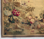 Antique 19th c. French Aubusson or Gobelin Wall Hanging 67" x 66" Tapestry, Floral, Fruit