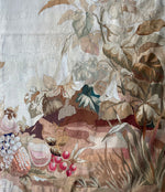 Antique 19th c. French Aubusson or Gobelin Wall Hanging 67" x 66" Tapestry, Floral, Fruit