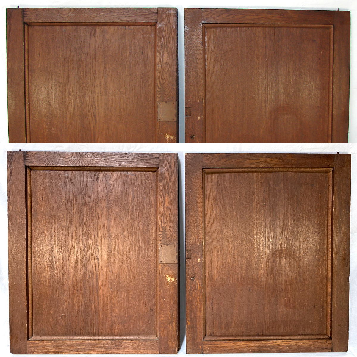 LG 26.5" Antique Victorian Carved Solid Oak Cabinet or Furniture Door PAIR