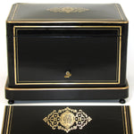 Antique French Napoleon III Palais Royal Marked 11" Cigar Box,Tantalus Casket, Presenter