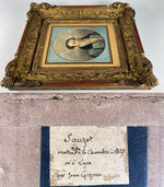 Jean-Françoise Gigoux, signed, dated 1827 French Portrait Miniature of an Important Magistrate, Avacate, Attorney