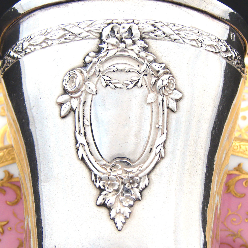 Antique French Sterling Silver Mint Julep Cup, Tumbler or "Timbale"