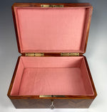 Superb 19th Century French Antique TAHAN Jewelry Box, Desk Box, Kingwood Marquetry