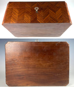 Superb 19th Century French Antique TAHAN Jewelry Box, Desk Box, Kingwood Marquetry