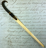 Antique Black Forest Letter Opener w Chamois Horn or Antler and an Ivory Blade 8 1/8"