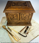 Antique Black Forest Letter Opener w Chamois Horn or Antler and an Ivory Blade 8 1/8"