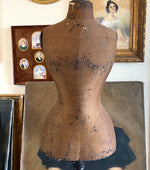 Antique Victorian to Edwardian Ladies Dress Form on Stand, Store or Sewing Mannequin