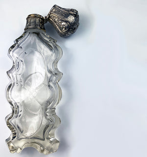 Antique 19th c. 4 5/8" Long Lay Down Perfume or Scent or salts Bottle, Flask, Flacon