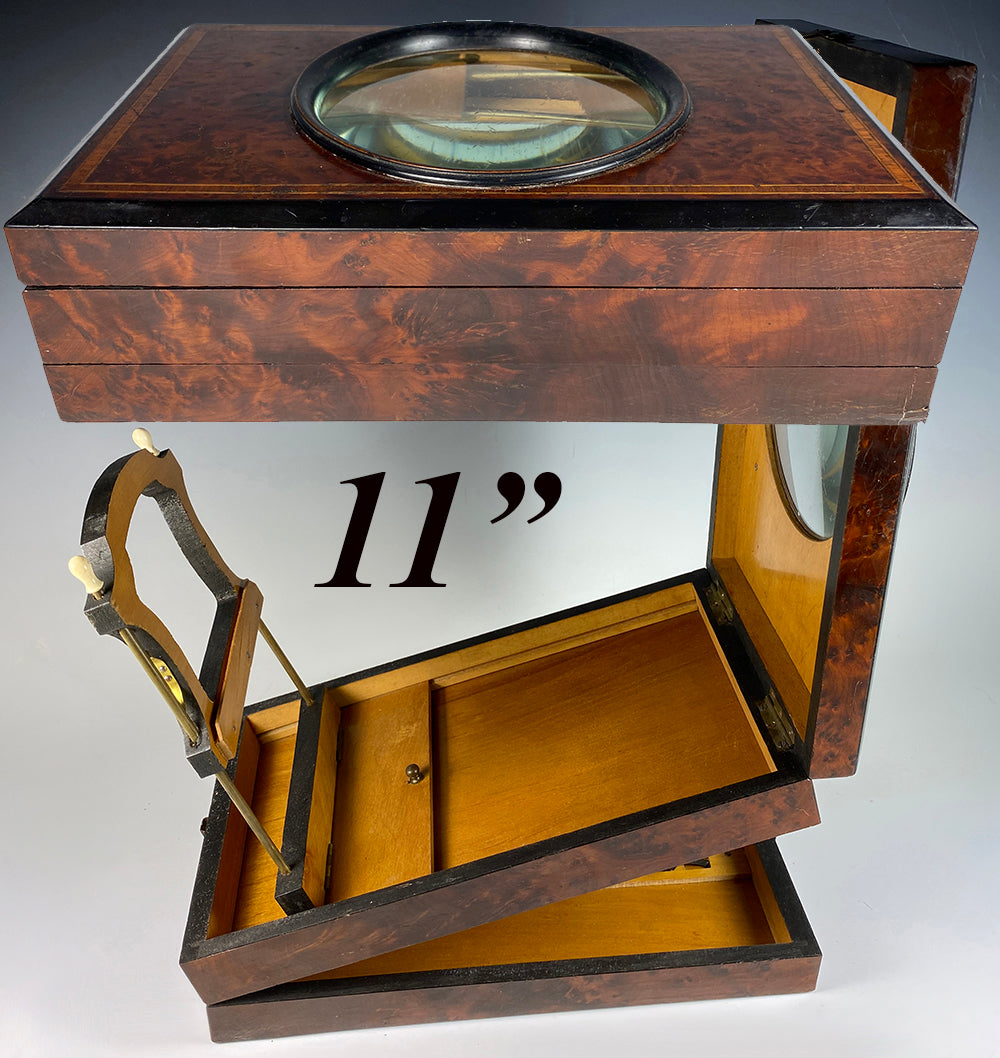 Elegant Antique French Magnifying Viewer for Photos, Cabinet Card, Ste ...