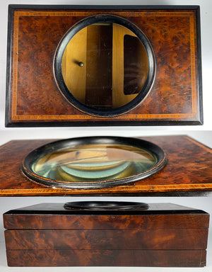Elegant Antique French Magnifying Viewer for Photos, Cabinet Card, Stereoview, Portrait Miniatures