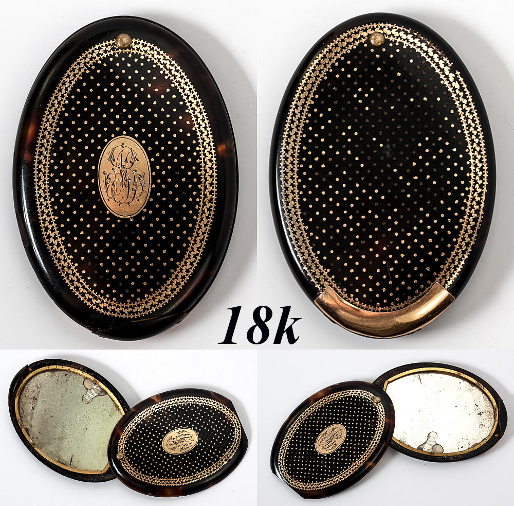 Buy SpatlusMagnifying Vintage Foldable Metal Princess Style Purse Mirror  Compact Small Mirror Magnifying Vintage Pocket Mirror (Random Pattern, Set  of 1) Rectangular, Wall , Framed, Brown Online at desertcartNorway