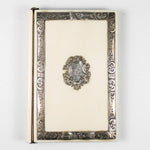 Fine Antique French Sterling Silver and Ivory Card Case, Aide d'Memoire, Note Pad c,1850-70, Napoleon III