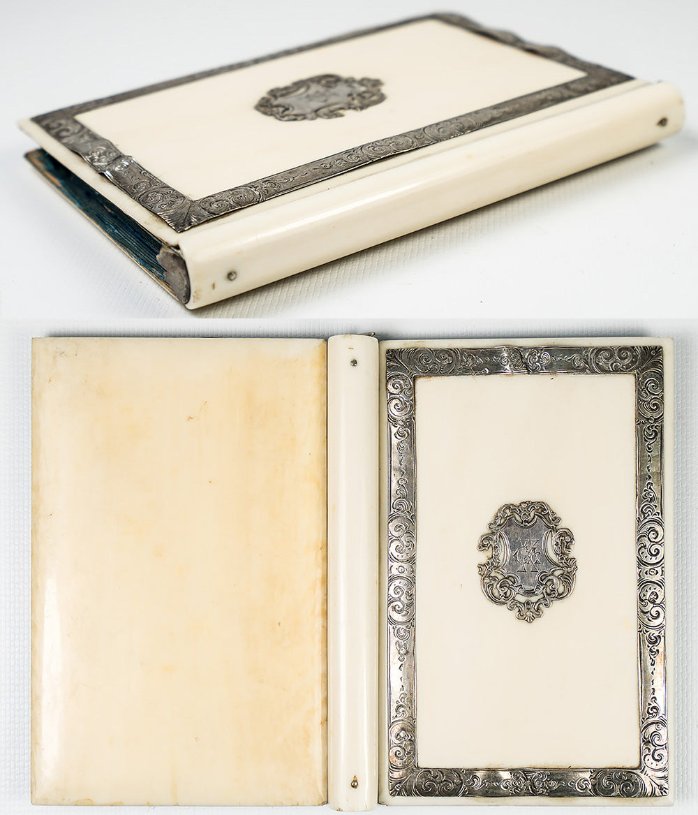 Antique Ivory French Coin Purse, Aide d'Memoire Note and Card Case, in –  Antiques & Uncommon Treasure