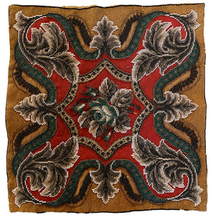 fold over ikat beaded pattern