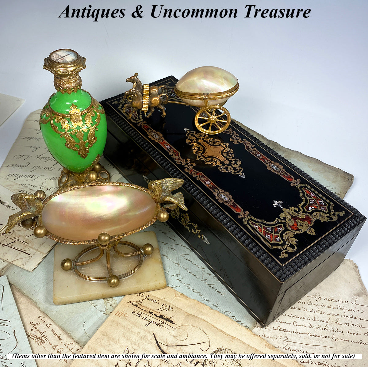 Fine Antique French Louis-Philippe to Napoleon III Ebaniste's Boulle Box, Coffret Excellent