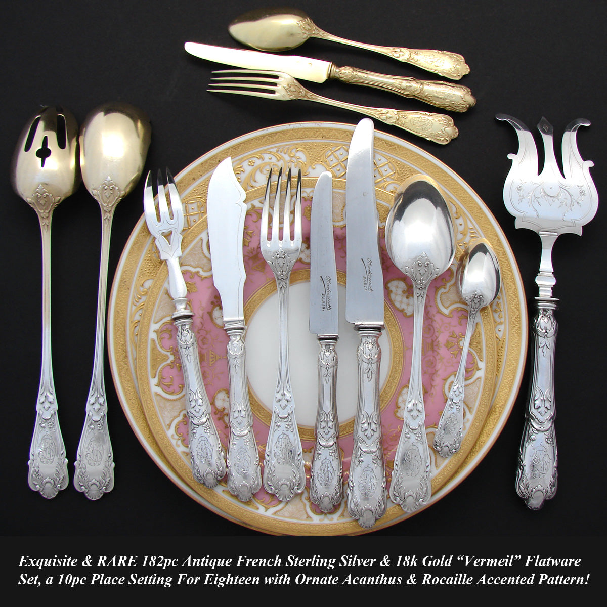 Silver Plated Unusual Silverware Pieces Exquisite Antique French