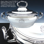 Antique French PUIFORCAT Sterling Silver 11" Tureen or Legumier, Covered Serving Dish