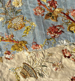 Antique French Silk Embroidery on Silk, Louis XVI Baskets and Flowers 10 ft Long, 10" Wide