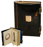 Antique French Missal or Prayer Book, Tortoise Shell Cover, Marriage, Illuminated Pages