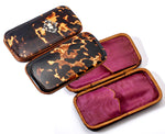Antique French Napoleon III Tortoise Shell Cigar Case, Spectacles Case or Evening Purse, c.1850s