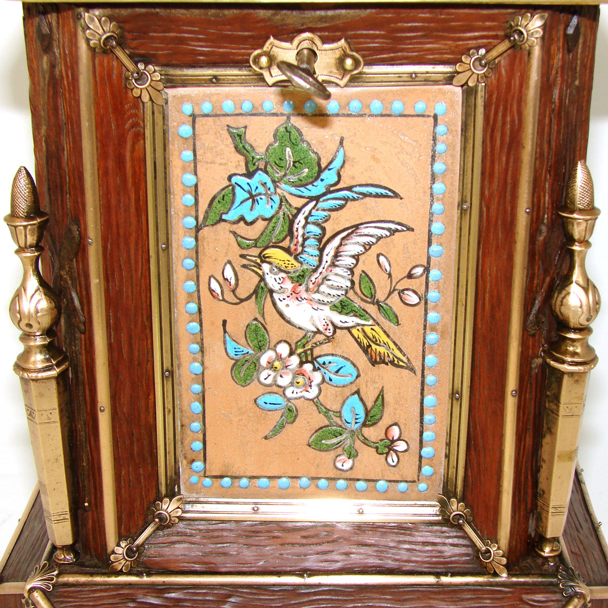 Early 1800s Antique French 10" Tea, Cigar or Tobacco Box, Chest, Ornate Bronze Appliques