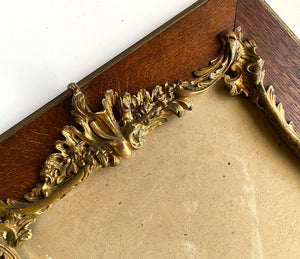 Pair of Antique French Oak & Heavy Gesso, Gold Frames, Napoleon III, 22.5" x 18.5"