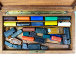 Antique French Watercolor Artist's Set, Fine Box and Loads of Aquarelle Bricks, L@@K!