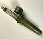 Antique c.1750-1800 Shagreen Etui, French Crystal Scent Flask, Flacon, Perfume Vial