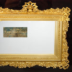 Antique Victorian 13.5" Shadow Box Style Picture Frame, Exquisite Gilded Inner Frame