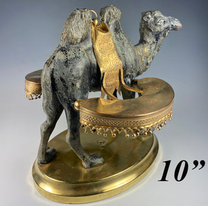 Antique French 10" Camel Sculpture, Palais Royal Stand for Desserts, Hors d'oeuvre