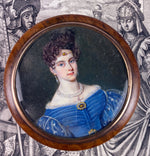 Antique French Portrait Miniature Snuff Box, Stunning Beauty, Jewelry, Signed GÉRARD - likely Jean-François GÉRARD