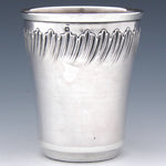 Antique French Sterling Silver Mint Julep or Wine Cup, Tumbler or "Timbale", Rococo Style