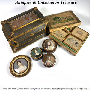 RARE 18th Century French Game Box, Confectioner, Chocolatier's Present ...