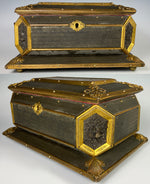 Rare Antique French Chocolatier's or Confectioner's Presentation Box, Ormolu & Etched Plaque
