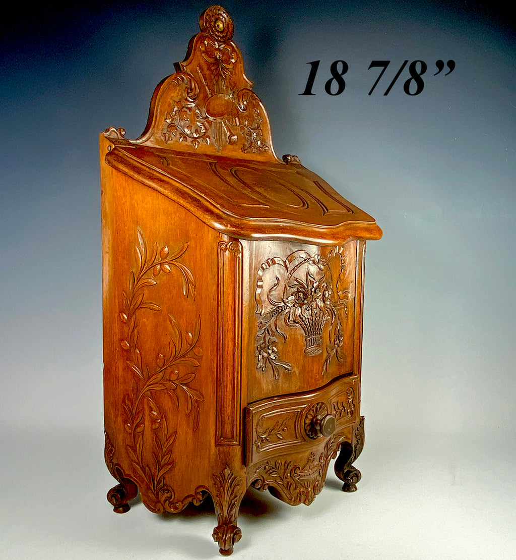 Beautiful Vintage French Salt Box or Cabinet after the 18th Century French Country Originals