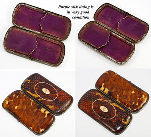 Antique French Cigar Case, Etui in Tortoise Shell, Spectacles Case - Tortoiseshell