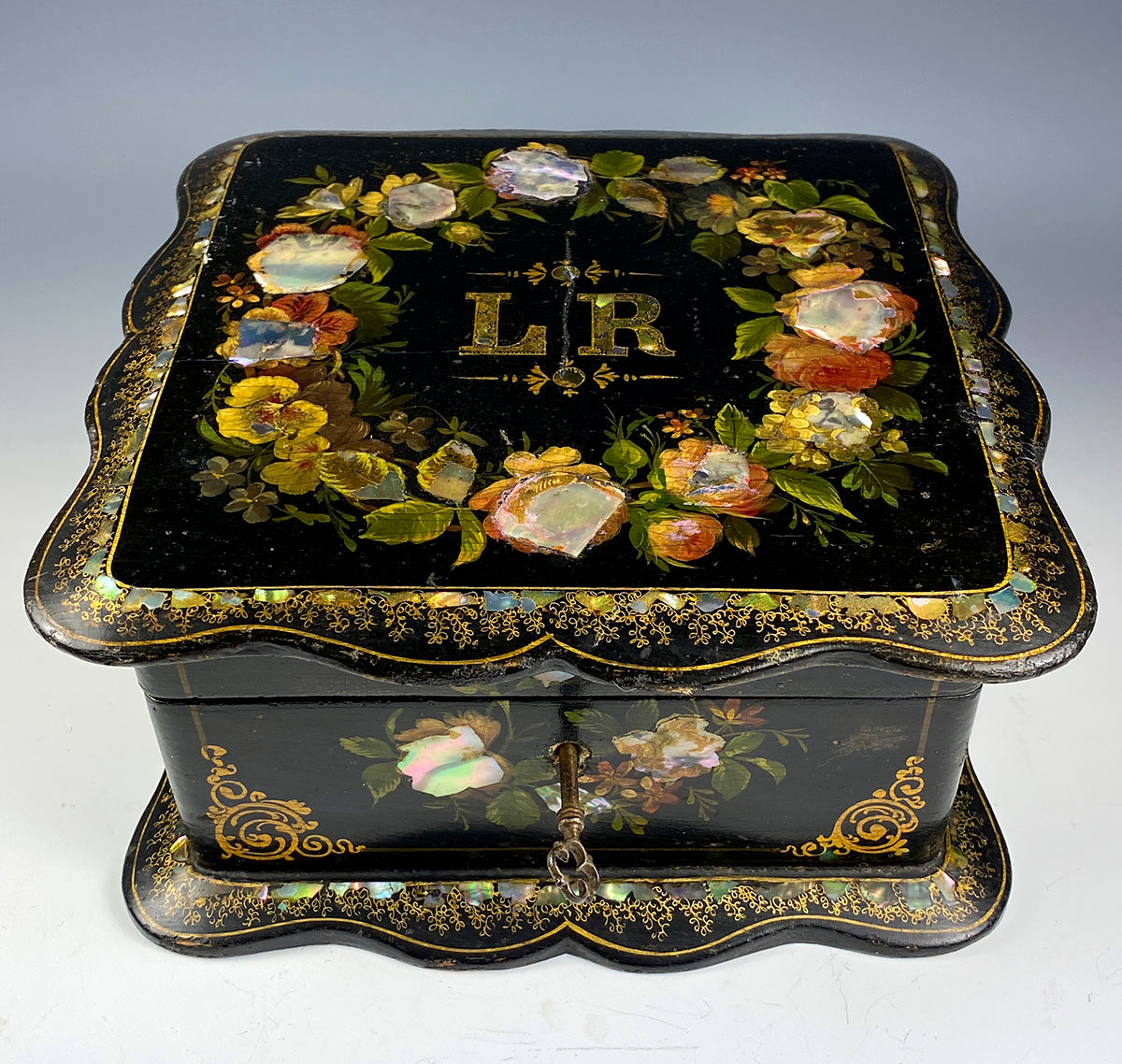 French/English Papier Mache – Antiques & Uncommon Treasure