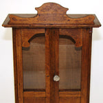 Charming Antique French Art Nouveau Style Miniature Armoire or Hutch, Doll Sized