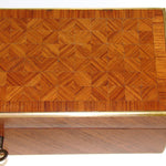 Antique French Napoleon III Kingwood Parquet Glove or Document, Table or Jewelry Box, Casket