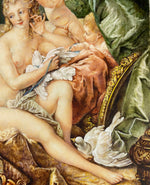 Superb Antique French Miniature Painting "The Toilet of Venus" (Aprés) François Boucher, Portrait